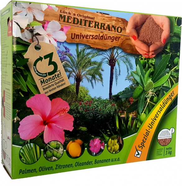 Mediterrano Spezial Dünger für Mediterrane Pflanzen - 3 KG
